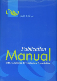 Image of Publication Manual of The American Psychological Association