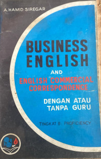 Image of Business English And English Commercial Corespondence
