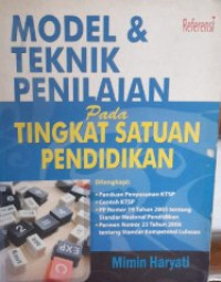 Image of Model & Teknik Penlilaian Pada Tingkat Satuan Pendidikan